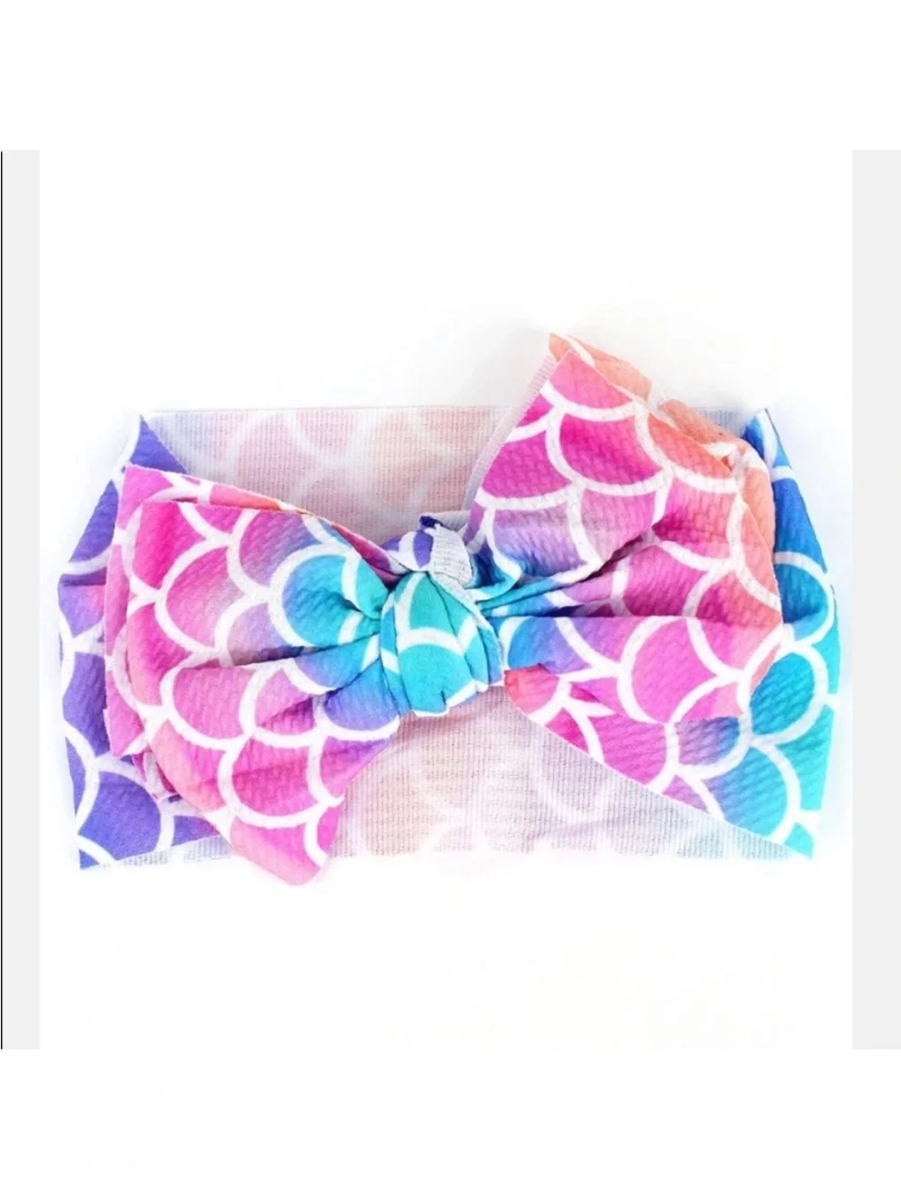 Mermaid Print Baby Bow Headband | New